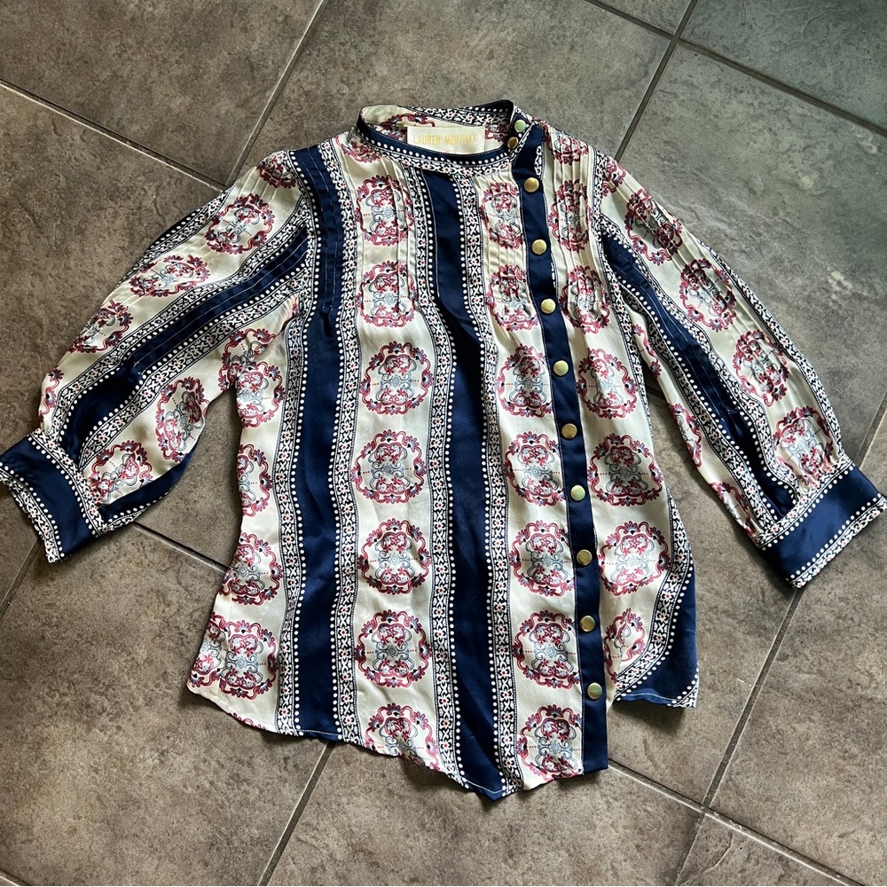 Lauren Moffat Silk Blouse